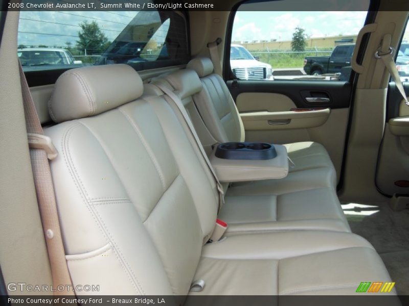Summit White / Ebony/Light Cashmere 2008 Chevrolet Avalanche LT