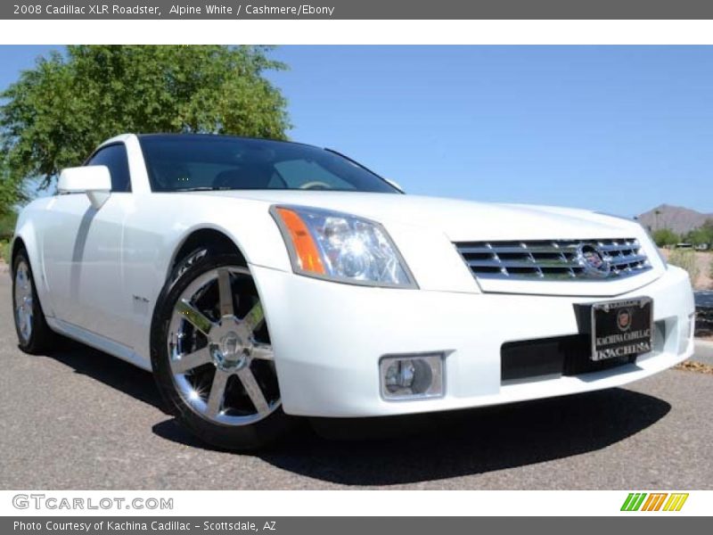 Alpine White / Cashmere/Ebony 2008 Cadillac XLR Roadster