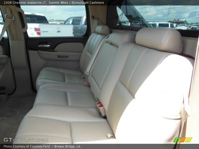 Summit White / Ebony/Light Cashmere 2008 Chevrolet Avalanche LT