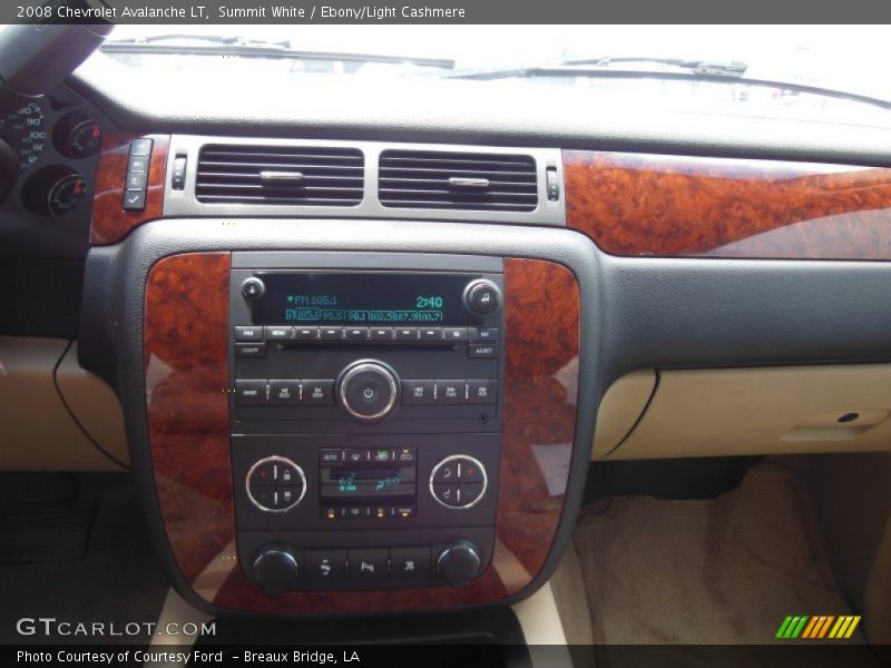 Summit White / Ebony/Light Cashmere 2008 Chevrolet Avalanche LT