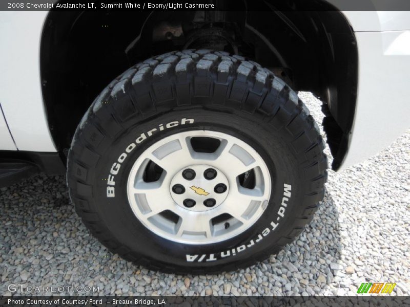Summit White / Ebony/Light Cashmere 2008 Chevrolet Avalanche LT