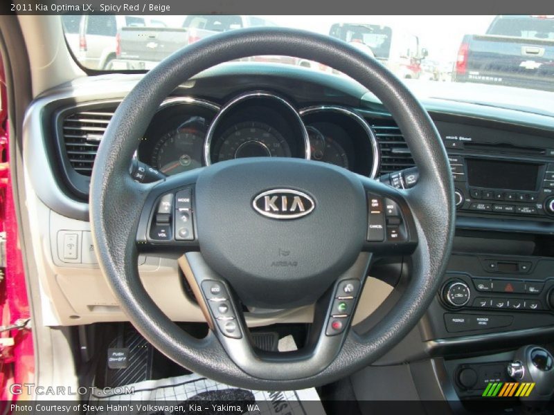 Spicy Red / Beige 2011 Kia Optima LX