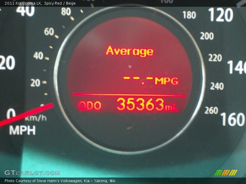 Spicy Red / Beige 2011 Kia Optima LX