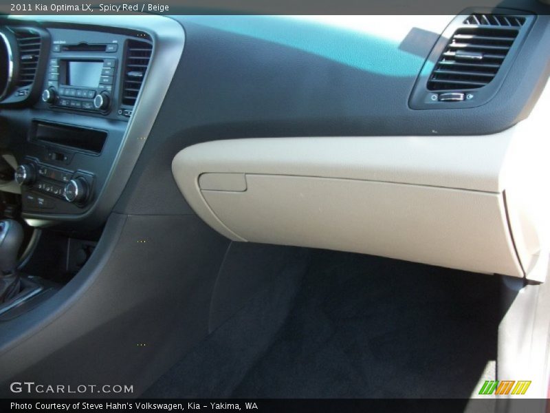 Spicy Red / Beige 2011 Kia Optima LX