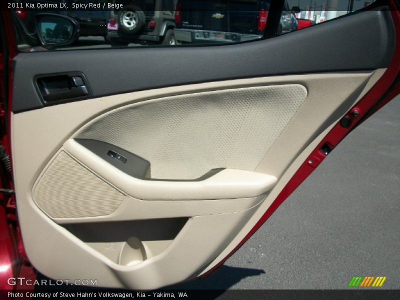 Spicy Red / Beige 2011 Kia Optima LX