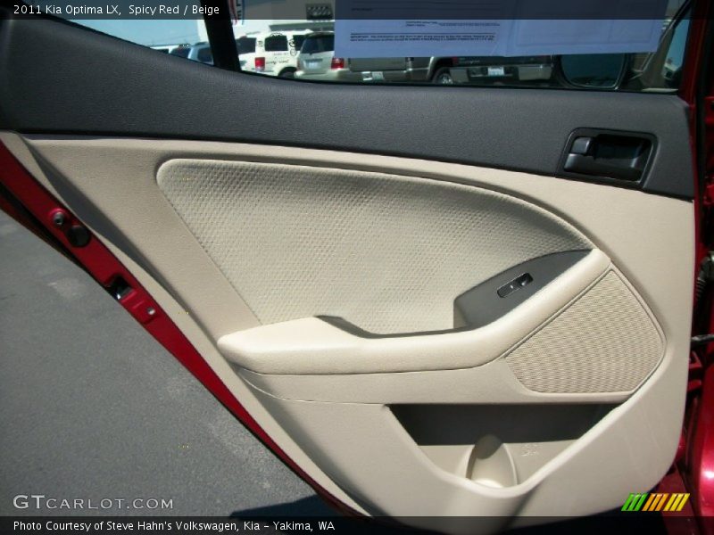 Spicy Red / Beige 2011 Kia Optima LX