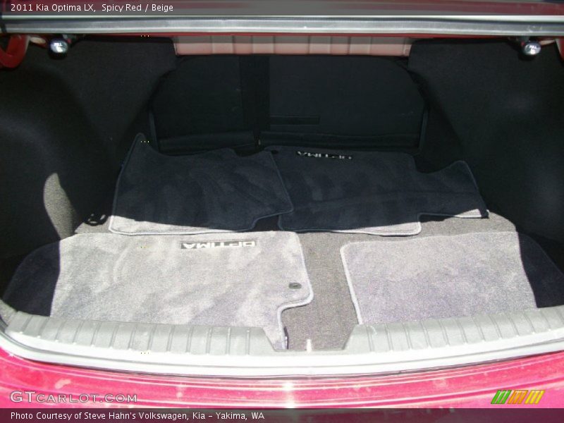 Spicy Red / Beige 2011 Kia Optima LX