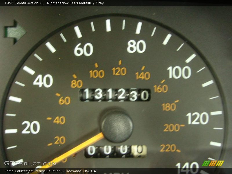 Nightshadow Pearl Metallic / Gray 1996 Toyota Avalon XL