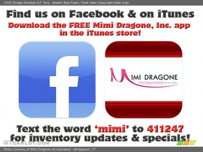 Atlantic Blue Pearl / Dark Slate Gray/Light Slate Gray 2006 Dodge Durango SLT 4x4
