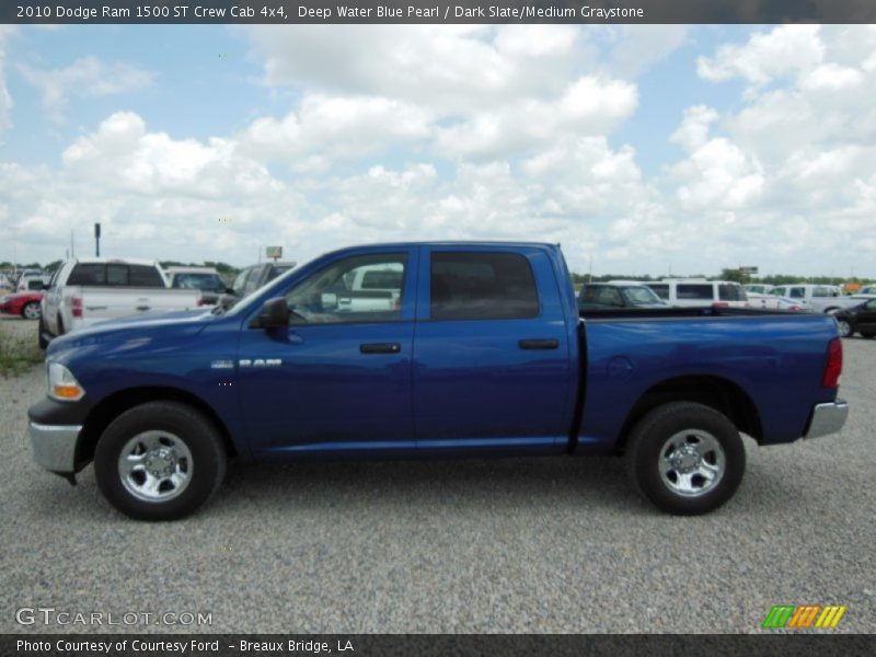 Deep Water Blue Pearl / Dark Slate/Medium Graystone 2010 Dodge Ram 1500 ST Crew Cab 4x4