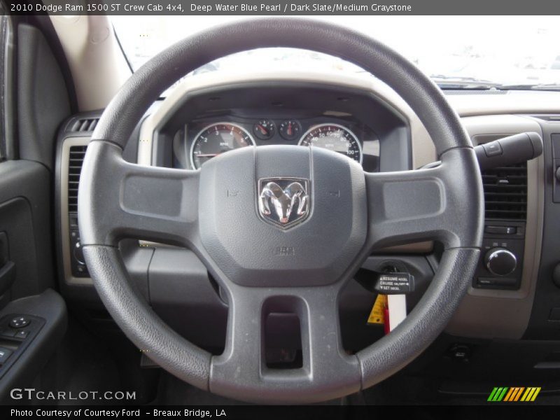 Deep Water Blue Pearl / Dark Slate/Medium Graystone 2010 Dodge Ram 1500 ST Crew Cab 4x4