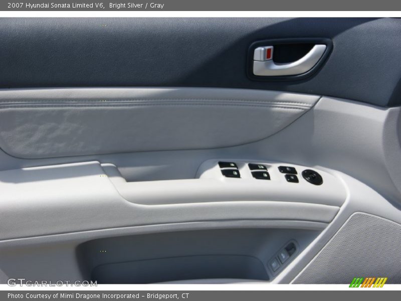Bright Silver / Gray 2007 Hyundai Sonata Limited V6