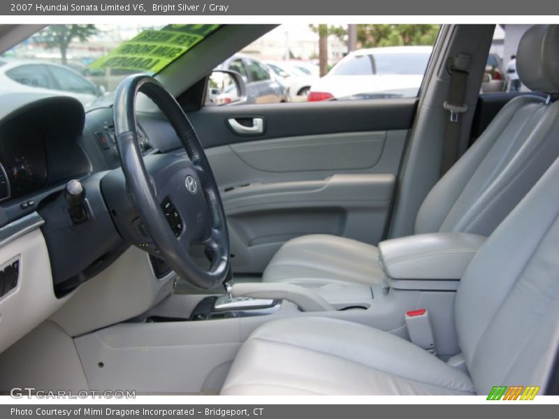 Bright Silver / Gray 2007 Hyundai Sonata Limited V6