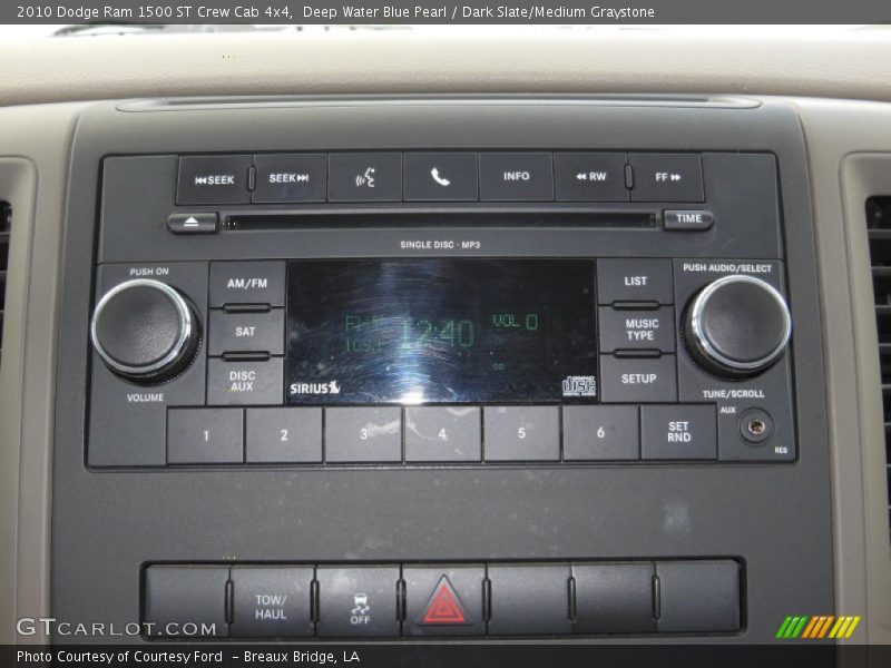 Deep Water Blue Pearl / Dark Slate/Medium Graystone 2010 Dodge Ram 1500 ST Crew Cab 4x4