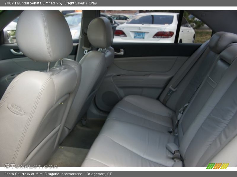 Bright Silver / Gray 2007 Hyundai Sonata Limited V6