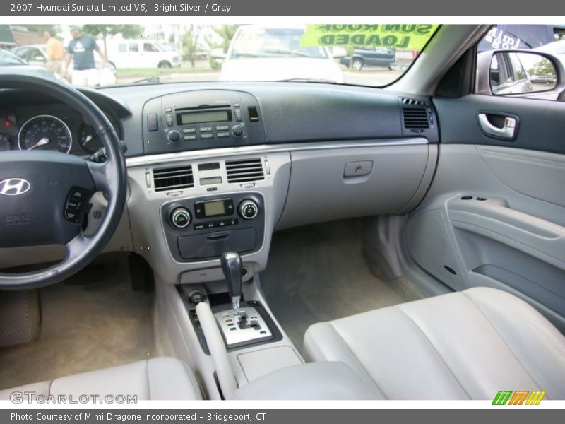 Bright Silver / Gray 2007 Hyundai Sonata Limited V6