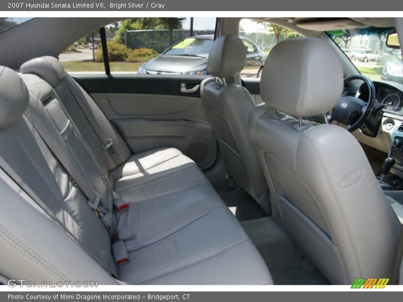 Bright Silver / Gray 2007 Hyundai Sonata Limited V6