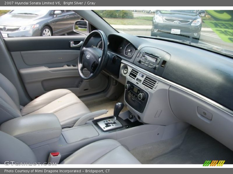 Bright Silver / Gray 2007 Hyundai Sonata Limited V6