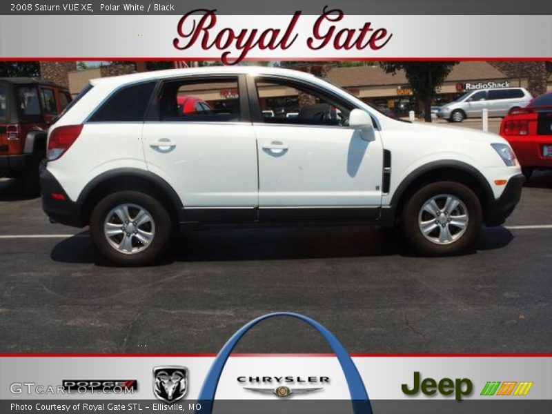 Polar White / Black 2008 Saturn VUE XE
