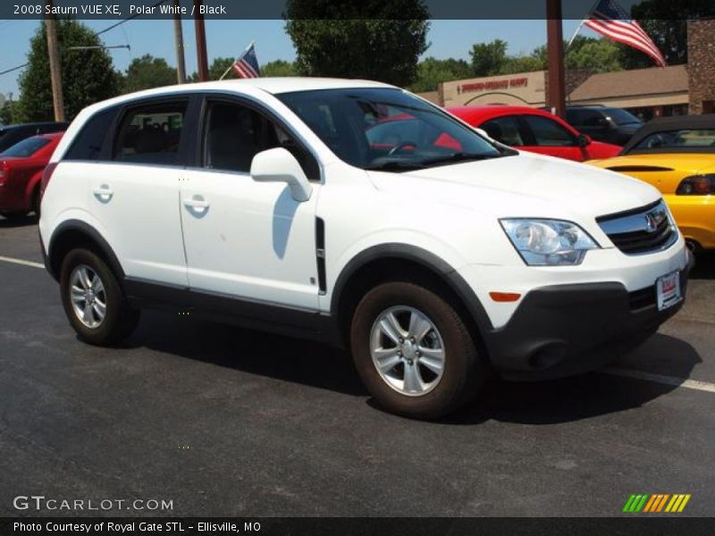 Polar White / Black 2008 Saturn VUE XE