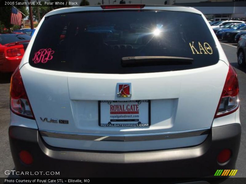 Polar White / Black 2008 Saturn VUE XE