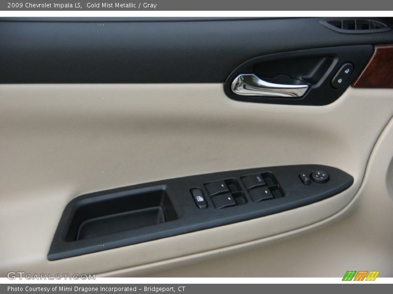 Gold Mist Metallic / Gray 2009 Chevrolet Impala LS