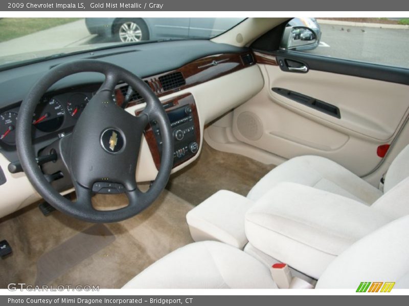 Gold Mist Metallic / Gray 2009 Chevrolet Impala LS