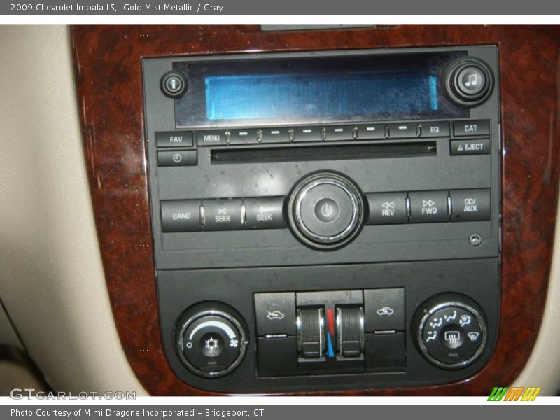 Gold Mist Metallic / Gray 2009 Chevrolet Impala LS
