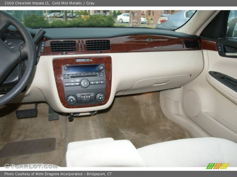 Gold Mist Metallic / Gray 2009 Chevrolet Impala LS