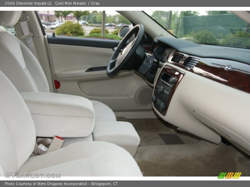 Gold Mist Metallic / Gray 2009 Chevrolet Impala LS