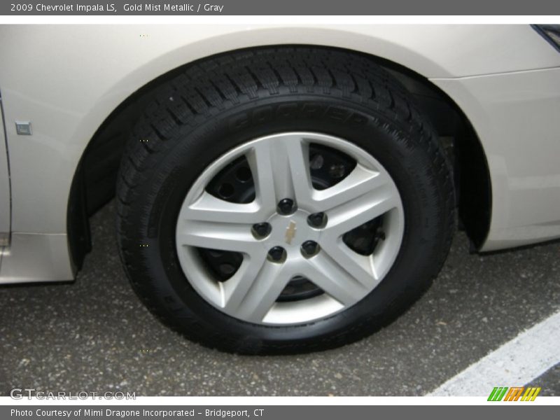 Gold Mist Metallic / Gray 2009 Chevrolet Impala LS