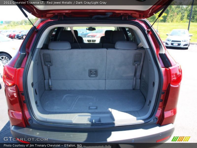 Red Jewel Metallic / Dark Gray/Light Gray 2011 Chevrolet Traverse LT