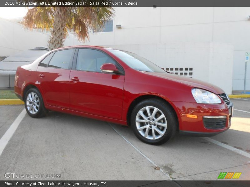 Salsa Red / Cornsilk Beige 2010 Volkswagen Jetta Limited Edition Sedan