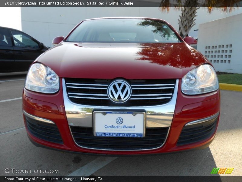 Salsa Red / Cornsilk Beige 2010 Volkswagen Jetta Limited Edition Sedan