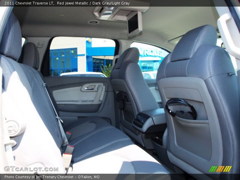 Red Jewel Metallic / Dark Gray/Light Gray 2011 Chevrolet Traverse LT