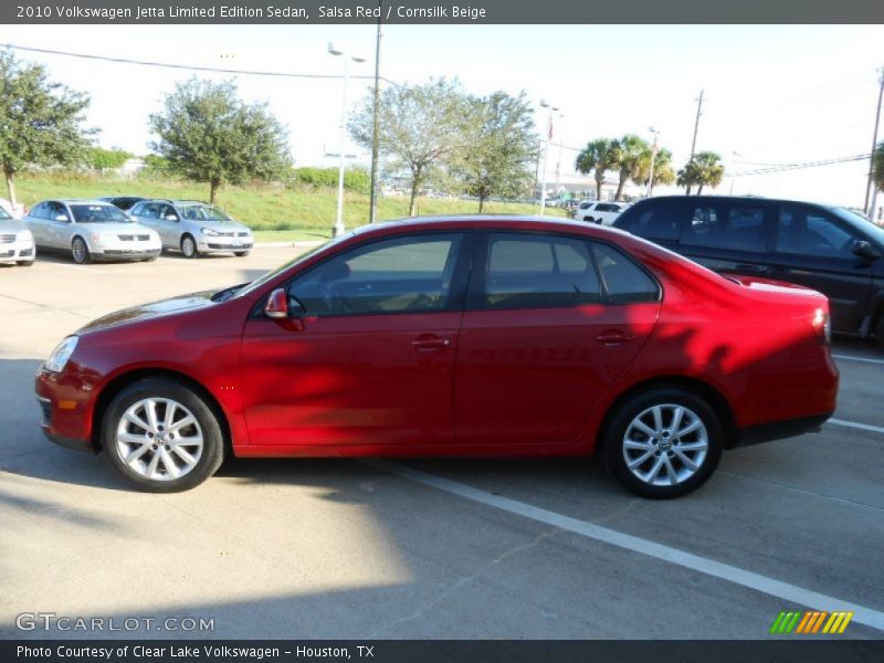 Salsa Red / Cornsilk Beige 2010 Volkswagen Jetta Limited Edition Sedan