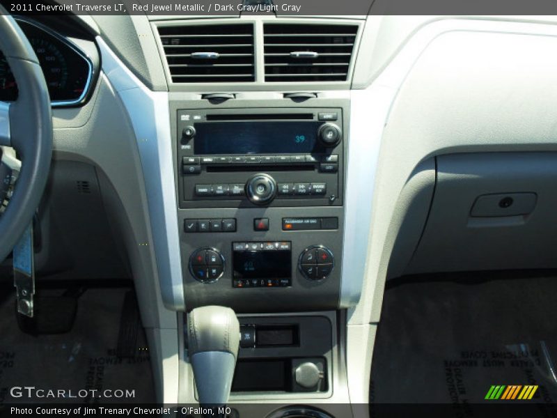 Red Jewel Metallic / Dark Gray/Light Gray 2011 Chevrolet Traverse LT