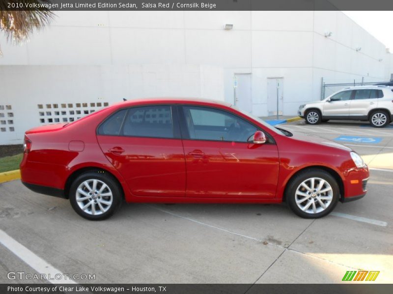 Salsa Red / Cornsilk Beige 2010 Volkswagen Jetta Limited Edition Sedan