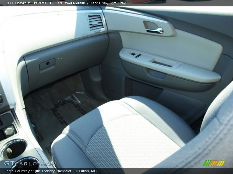 Red Jewel Metallic / Dark Gray/Light Gray 2011 Chevrolet Traverse LT