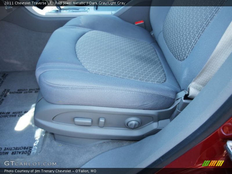 Red Jewel Metallic / Dark Gray/Light Gray 2011 Chevrolet Traverse LT