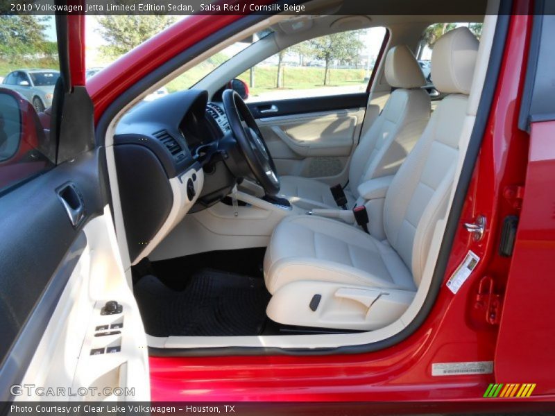 Salsa Red / Cornsilk Beige 2010 Volkswagen Jetta Limited Edition Sedan