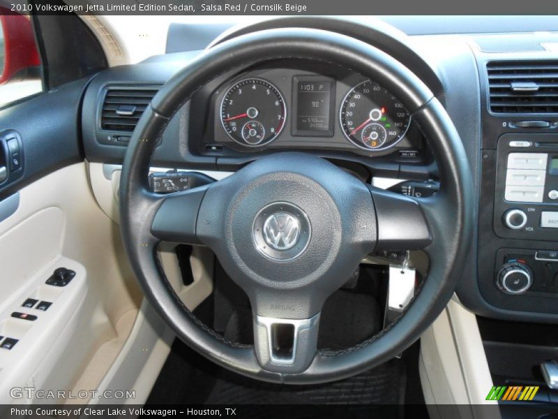 Salsa Red / Cornsilk Beige 2010 Volkswagen Jetta Limited Edition Sedan