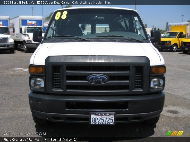 Oxford White / Medium Flint 2008 Ford E Series Van E250 Super Duty Cargo
