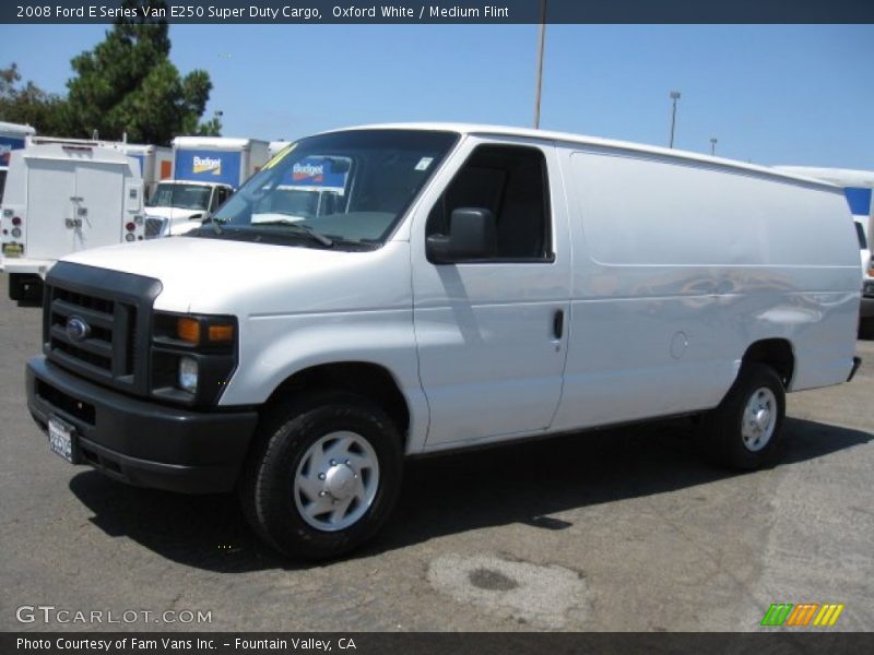 Oxford White / Medium Flint 2008 Ford E Series Van E250 Super Duty Cargo