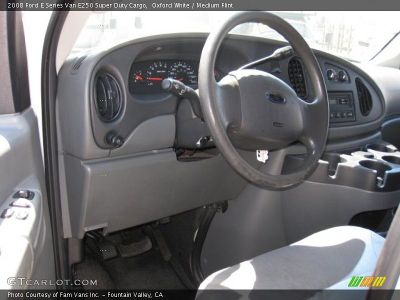 Oxford White / Medium Flint 2008 Ford E Series Van E250 Super Duty Cargo