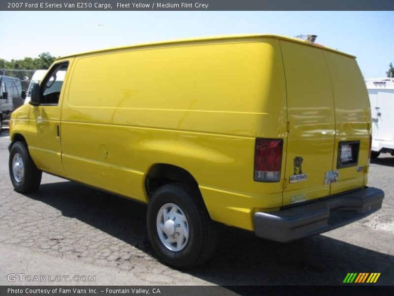 Fleet Yellow / Medium Flint Grey 2007 Ford E Series Van E250 Cargo