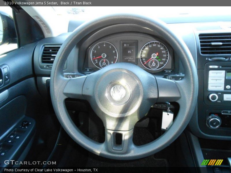 Black / Titan Black 2010 Volkswagen Jetta S Sedan