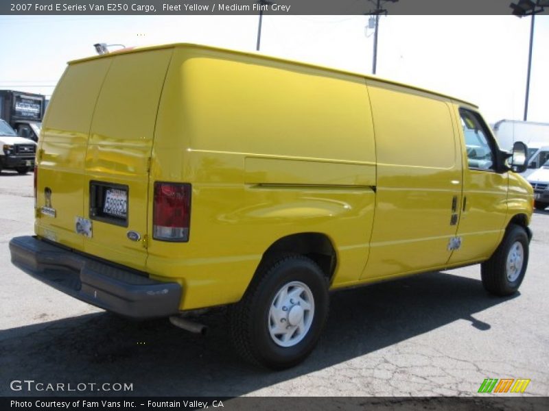 Fleet Yellow / Medium Flint Grey 2007 Ford E Series Van E250 Cargo