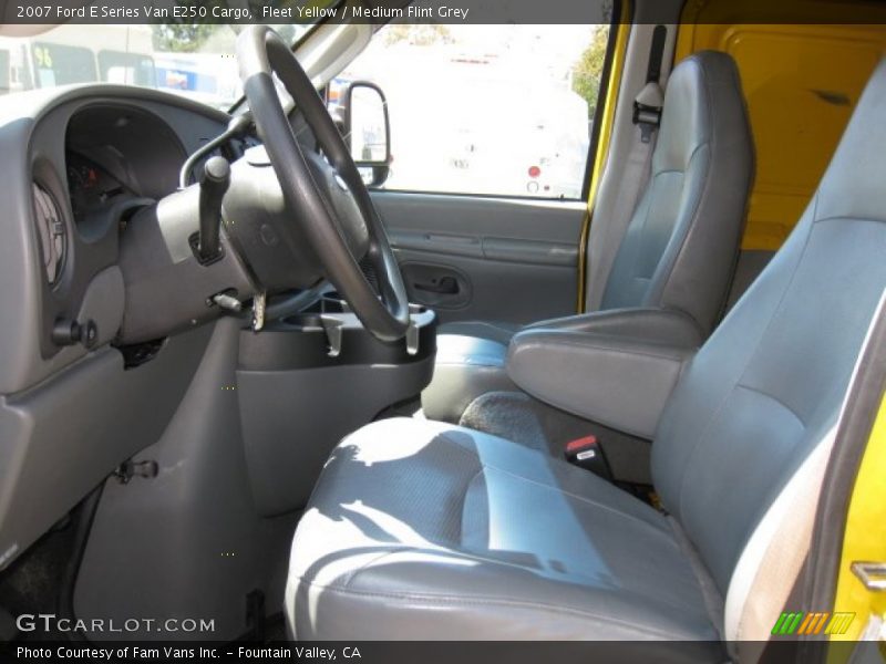 Fleet Yellow / Medium Flint Grey 2007 Ford E Series Van E250 Cargo