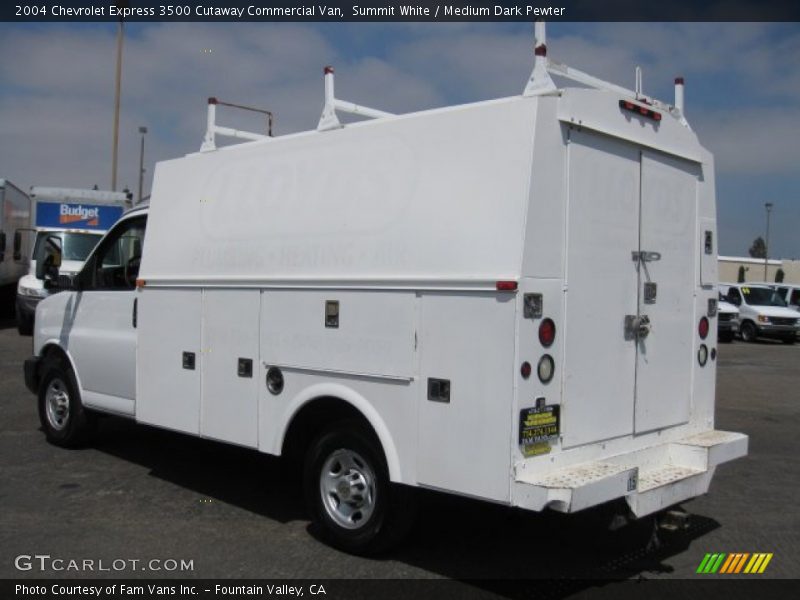 Summit White / Medium Dark Pewter 2004 Chevrolet Express 3500 Cutaway Commercial Van